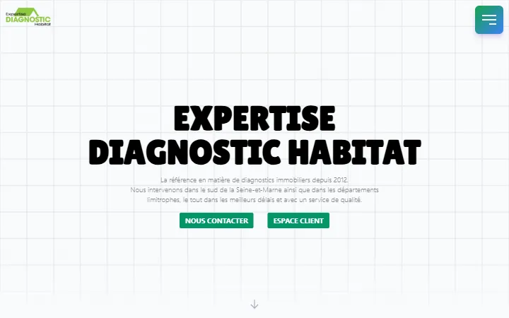 Aperçu du site Expertise Diagnostic Habitat